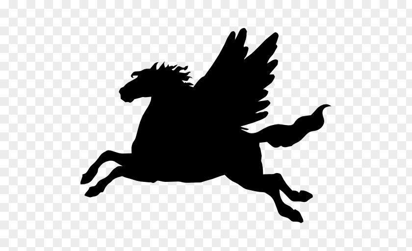 Pegasus Horse Silhouette PNG