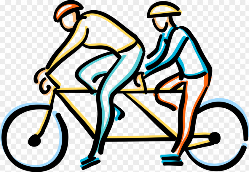 Bicycle Tandem Clip Art Cycling Vector Graphics PNG