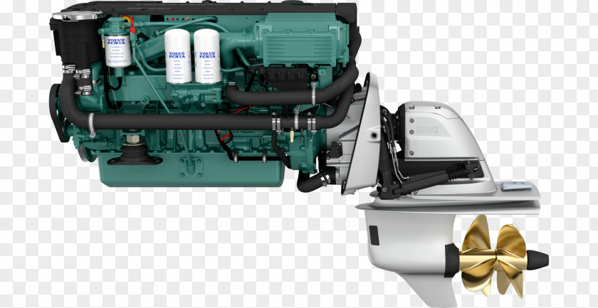 Boat Volvo Penta Diesel Engine Sterndrive Common Rail PNG