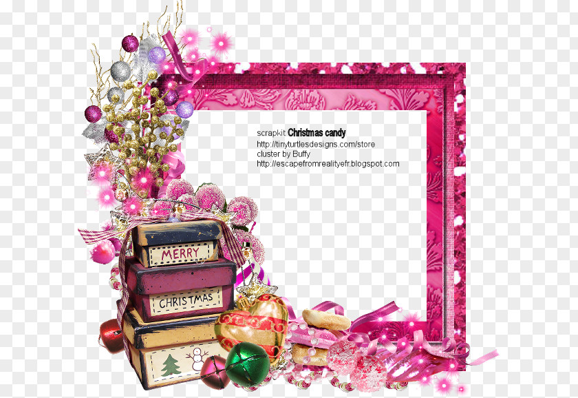 Christmas Picture Frames Gift Candy PNG