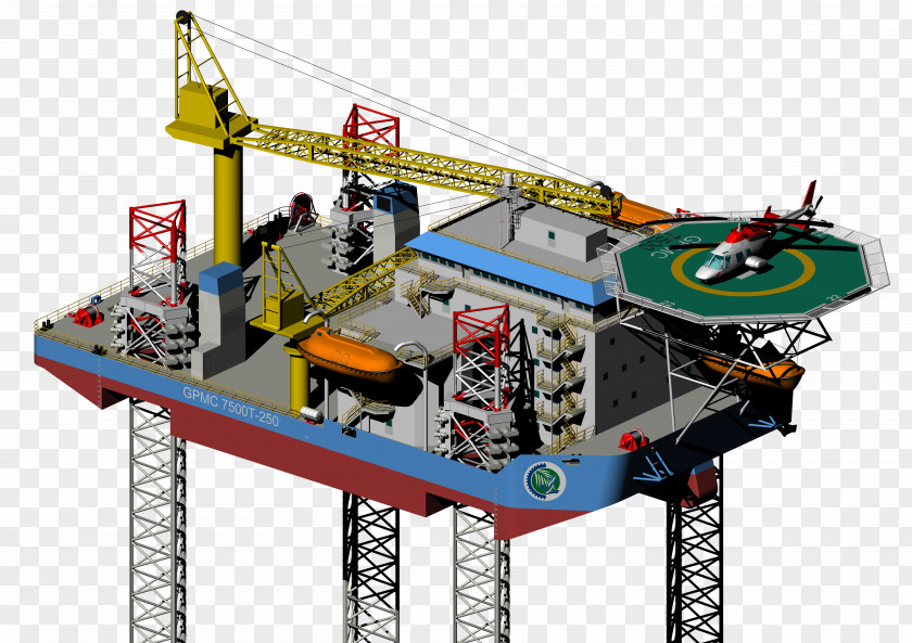 Grease Engineering Jackup Rig Drilling Oil Platform Topsides PNG