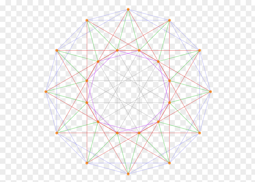 Triangle Point Symmetry Area Pattern PNG