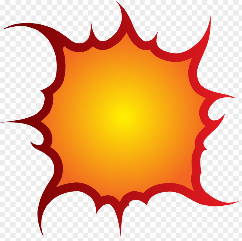 Fantastic Sun Rays Fire Explosion Clip Art PNG