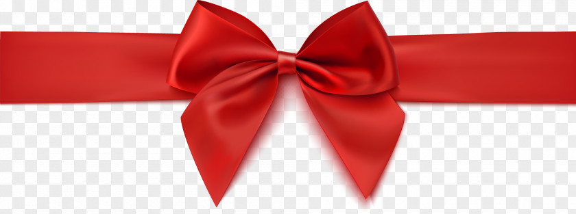 Hand Painted Red Ribbon Bow Valentine's Day Gift Christmas Anniversary PNG