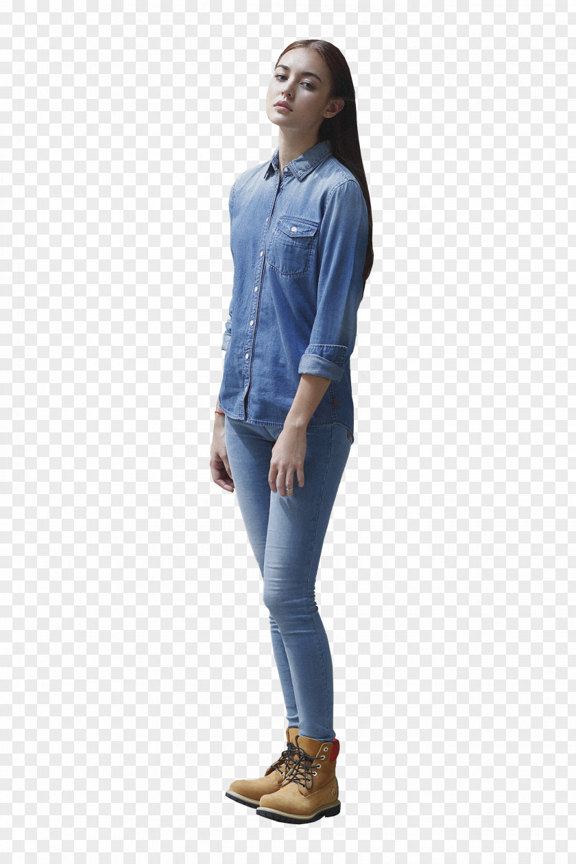 Jeans T-shirt Denim Shoulder Sleeve PNG