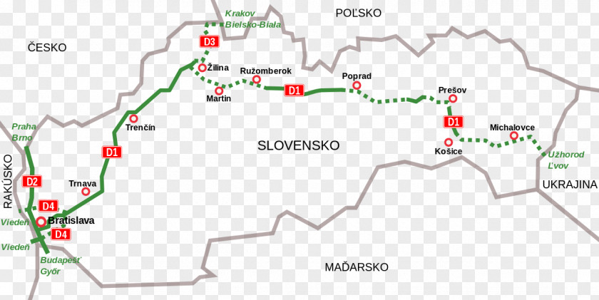 Slovakia Bratislava Logistics Transport Controlled-access Highway D3 Motorway PNG