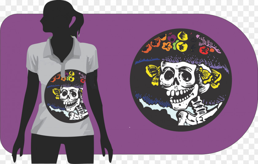 T-shirt Day Of The Dead Polo Shirt Sleeve PNG