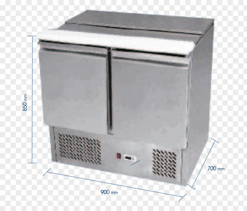 Table Saladette Gastronorm Sizes Stainless Steel Refrigeration PNG