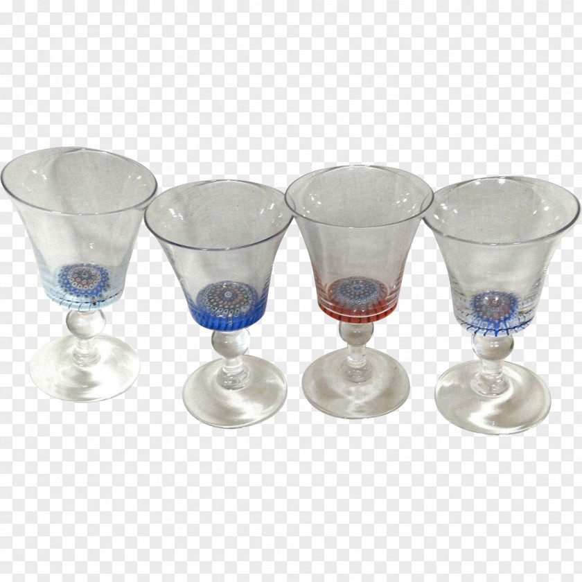 Wine Glass Champagne Cocktail Cobalt Blue PNG