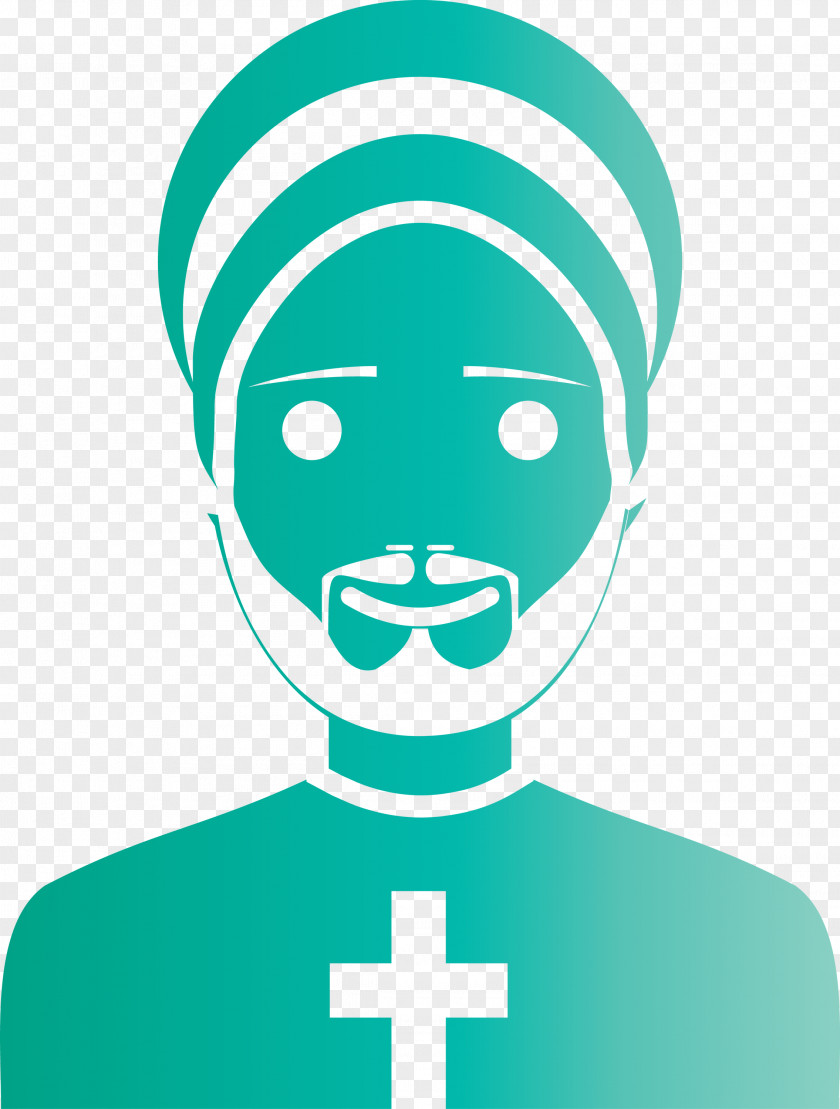 Logo Headgear Green Face Line PNG
