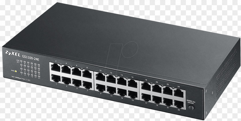 Switch Gigabit Ethernet Network ZyXEL Port 19-inch Rack PNG