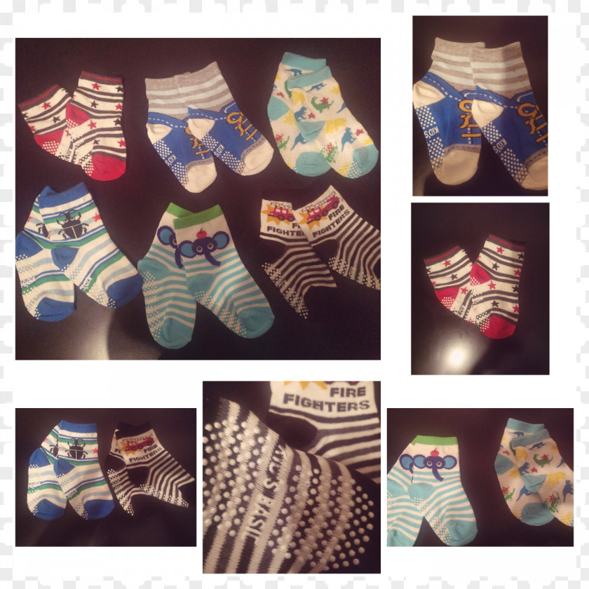 Collage Sock PNG