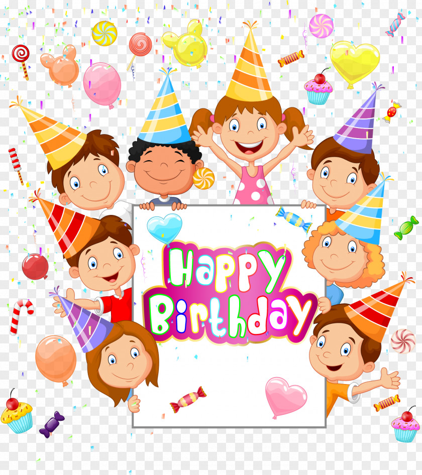 Happy Birthday To You Child Greeting Card PNG
