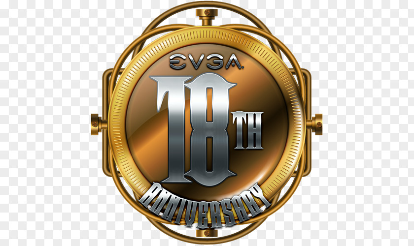 25 Anniversary Badge EVGA Corporation Nvidia PNG