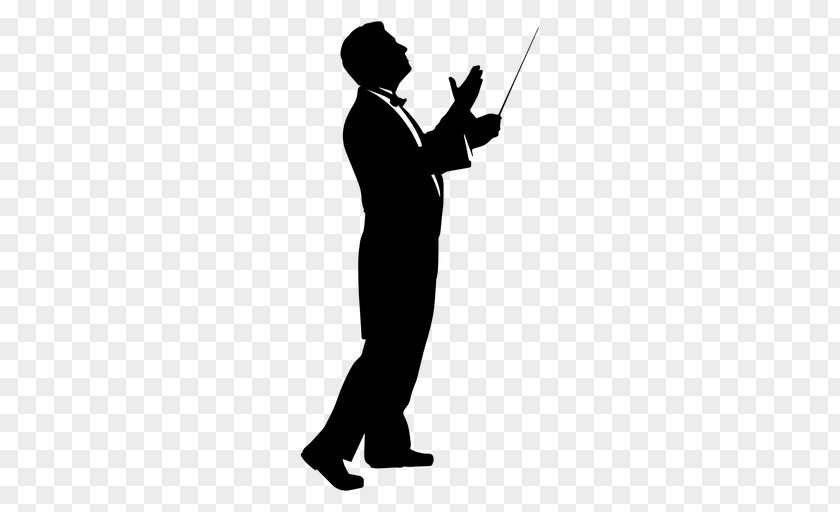 Concert Silhouette Conductor PNG