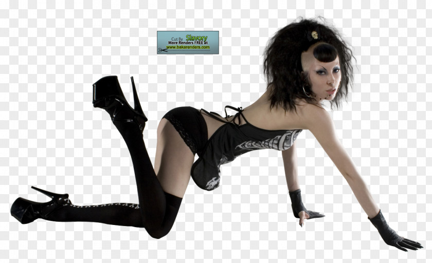 Flyer Goth Subculture Cybergoth Model Desktop Wallpaper Woman PNG