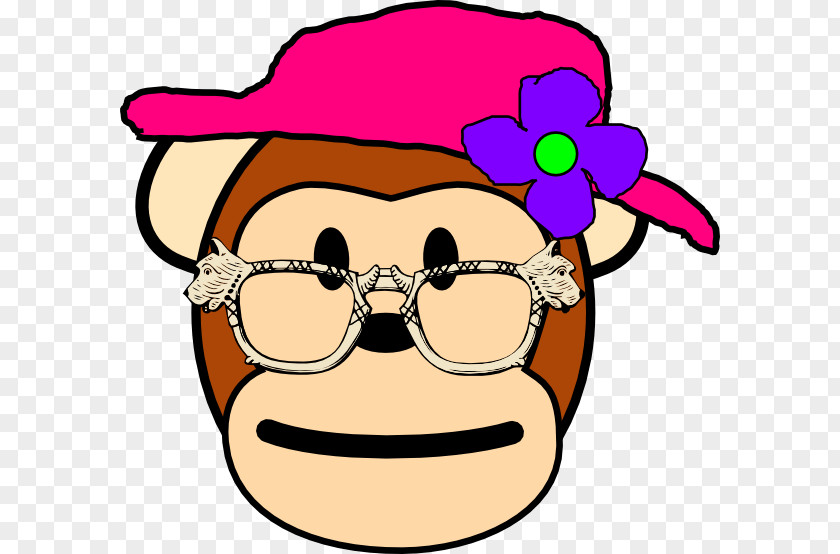 Grandma Head Cliparts Monkey Clip Art PNG