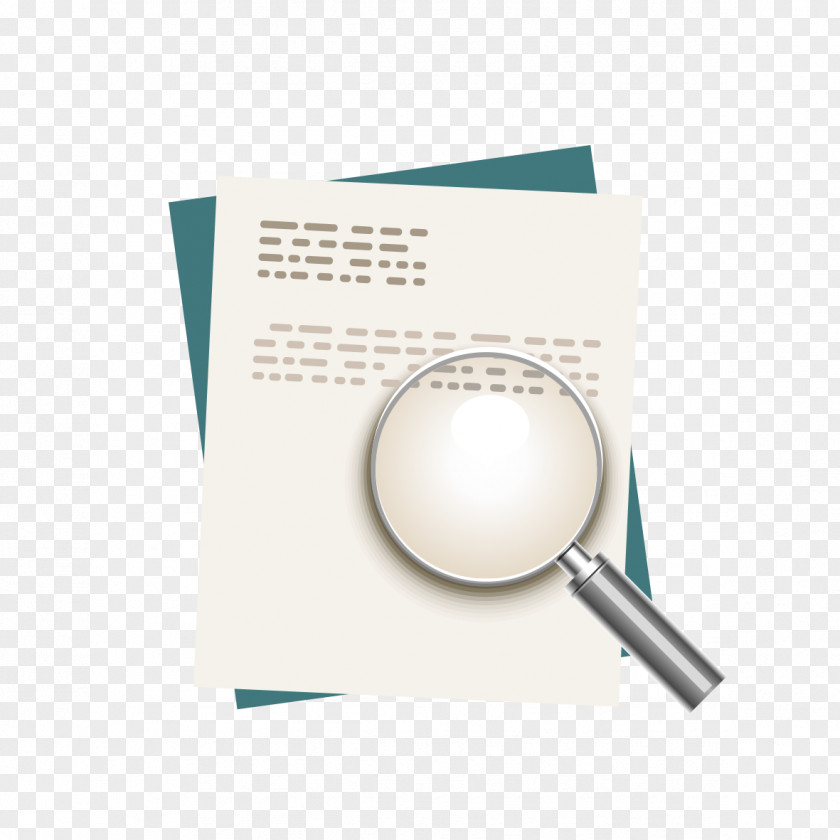 Magnifying Glass And Paper Magnifier PNG