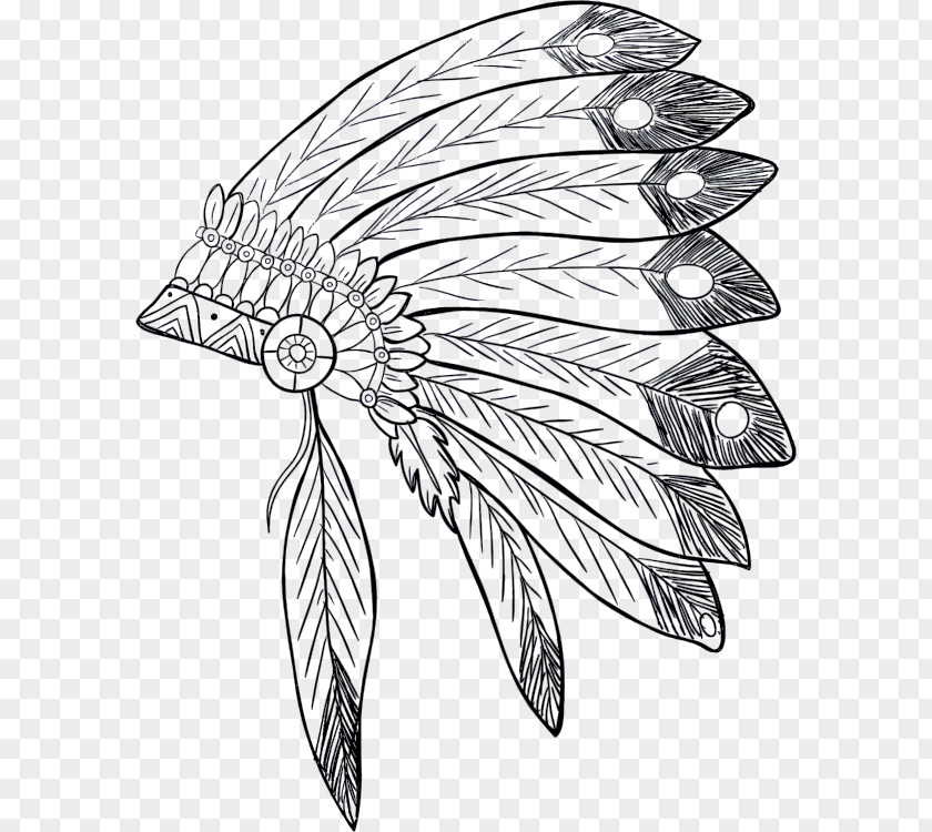 Native War Bonnet Indigenous Peoples Of The Americas Americans In United States Drawing Tribal Chief PNG
