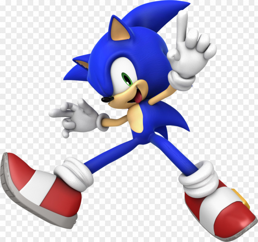 Sonic The Hedgehog Wii 3D Rendering Blender PNG