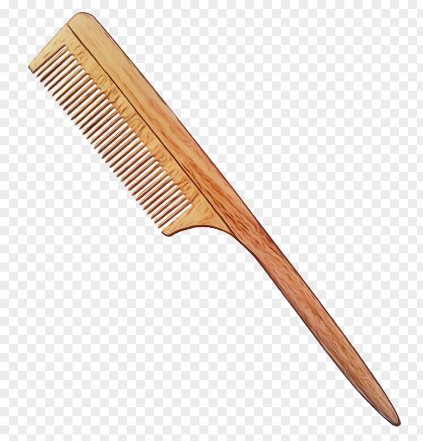 Wood Hair Accessory Comb PNG