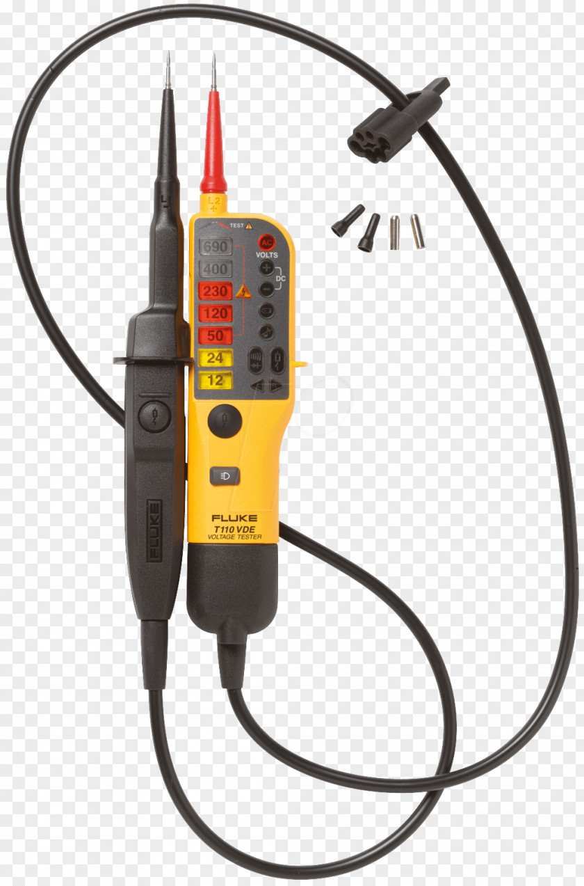Continuity Tester Multimeter Fluke Corporation Test Light Electric Potential Difference PNG