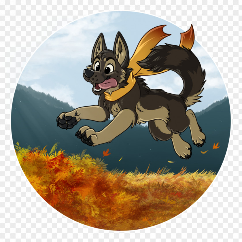 Pile Of Leaves Dog Tail PNG