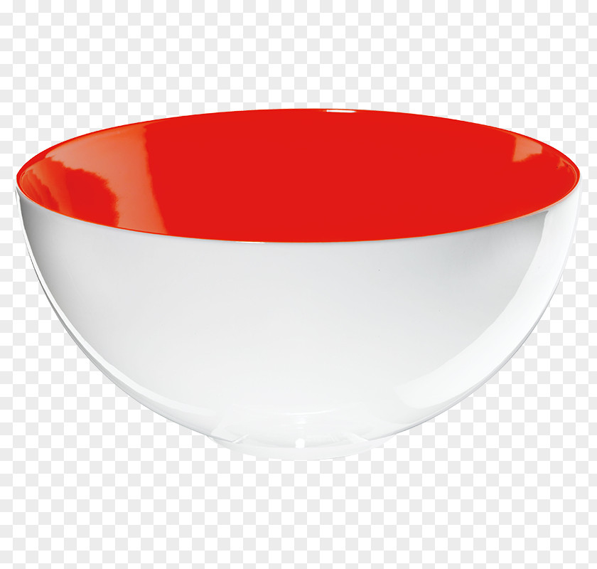 Pillivuyt Footed Porcelain Salad Bowl Red Color Tableware PNG