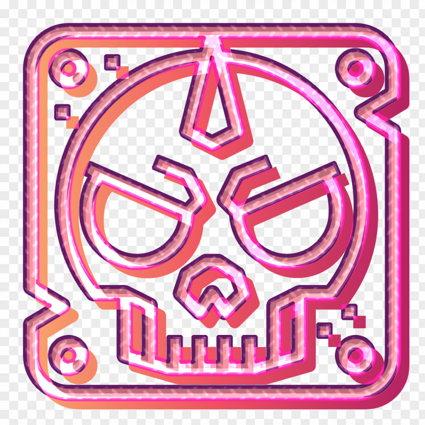 Punk Rock Icon Skull Dangerous PNG