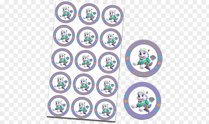 Everest Paw Patrol Cupcake Frosting & Icing Edible Ink Printing Rice Paper PNG