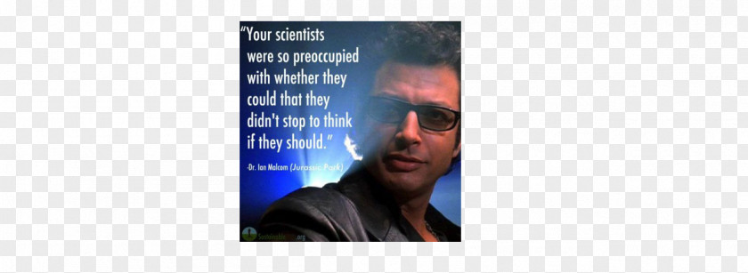 Ian Malcolm Jurassic Park Banner Brand Advertising PNG