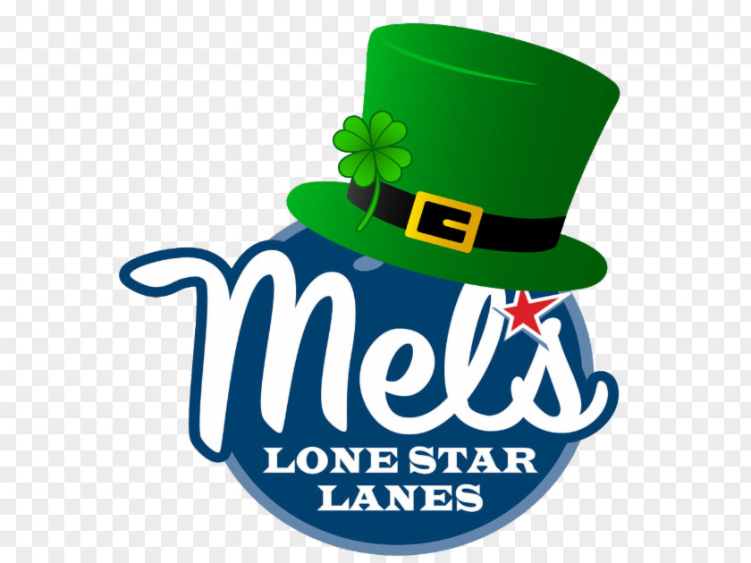 St Patricks Day Logotype Mel's Lone Star Lanes Bowling Alley College System Logo PNG