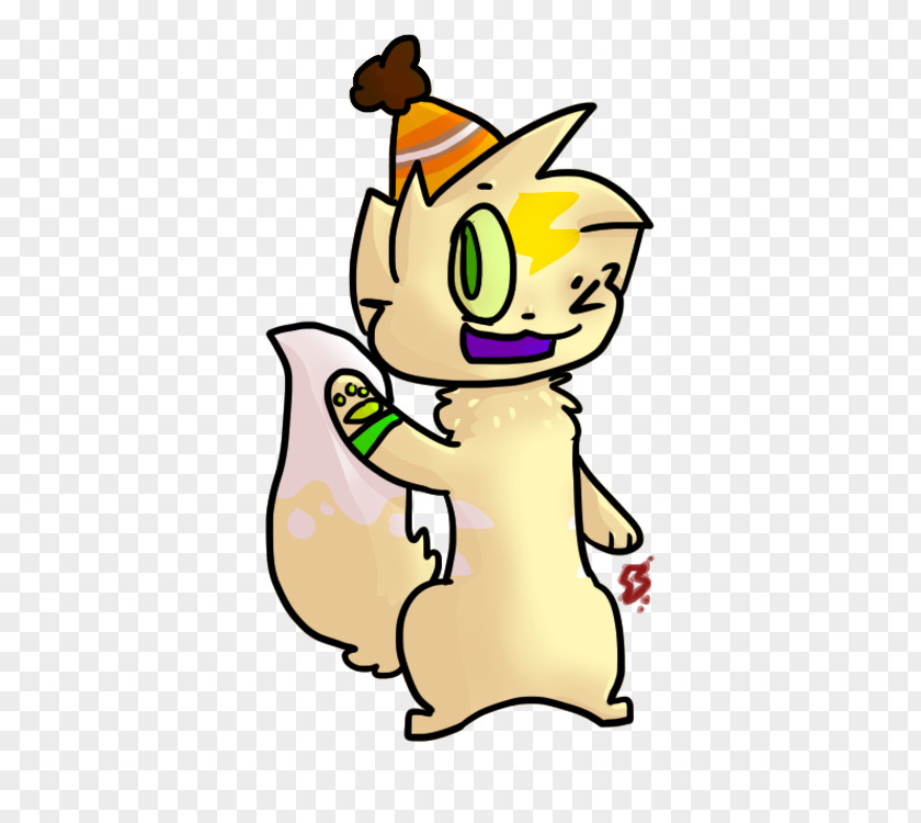 Cat Cartoon Tail Character Clip Art PNG