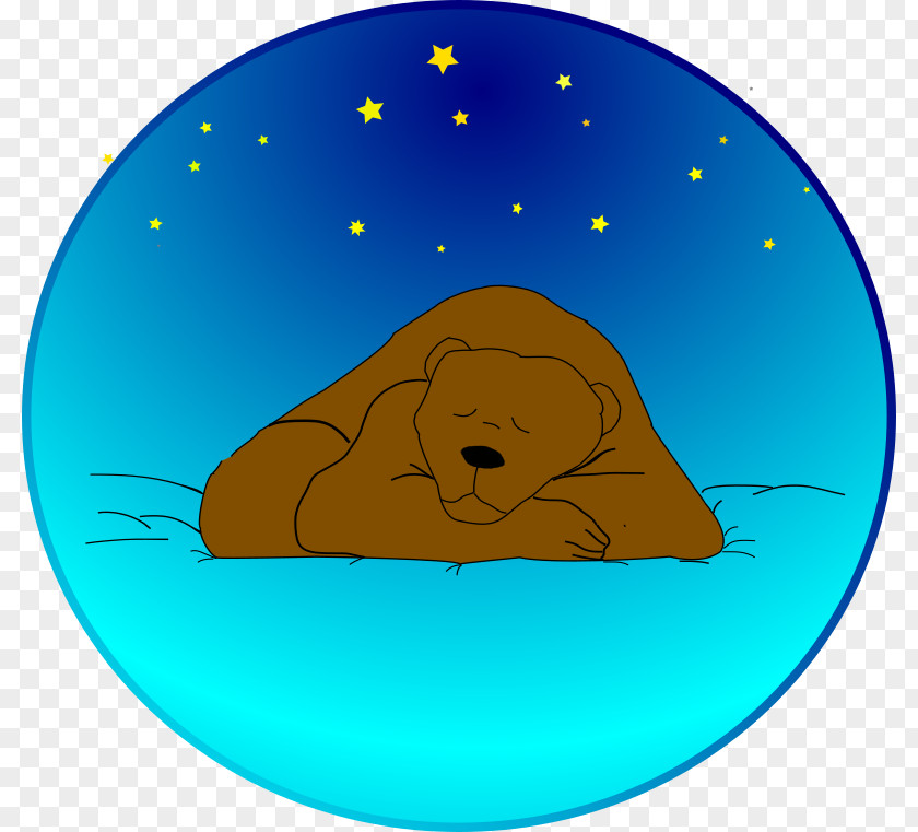 Sleeping Star Cliparts Brown Bear Sleep Clip Art PNG