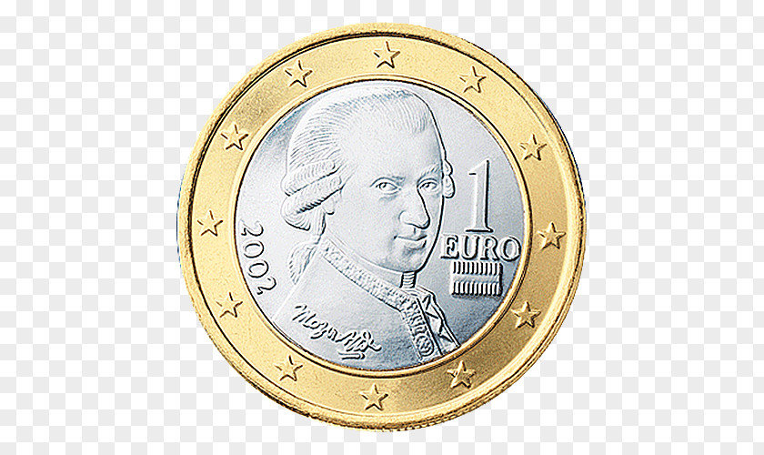 Euro 1 Coin Austrian Coins Cent PNG