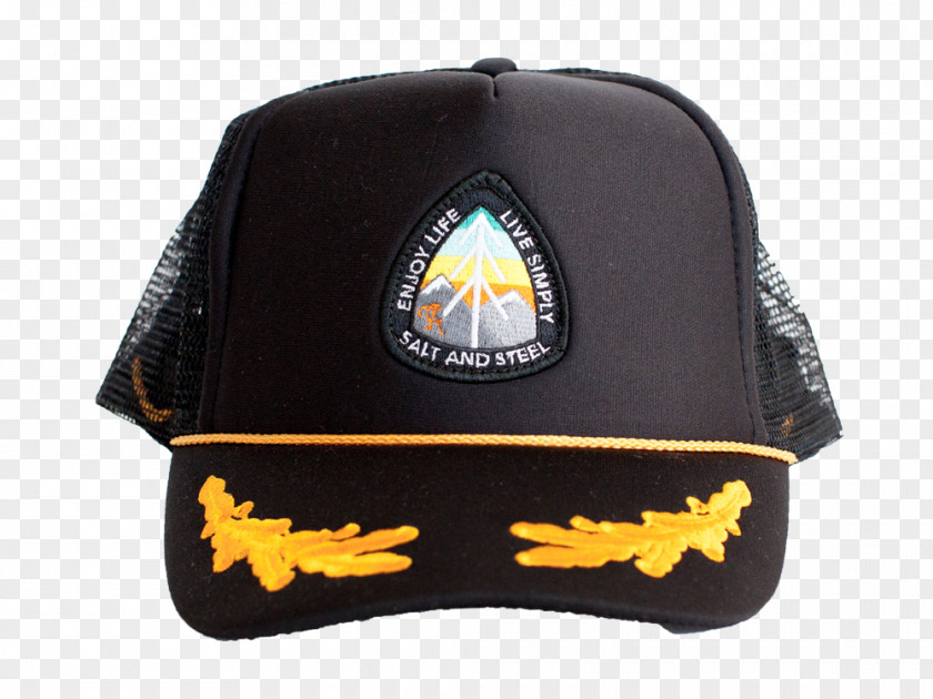 Baseball Cap Badge Salt & Steel Collective PNG