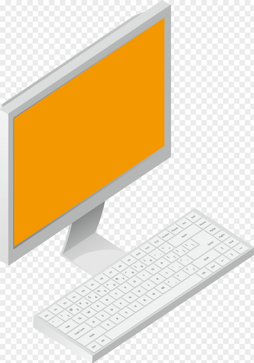 Computer Vector Material Laptop Monitor Output Device Personal PNG