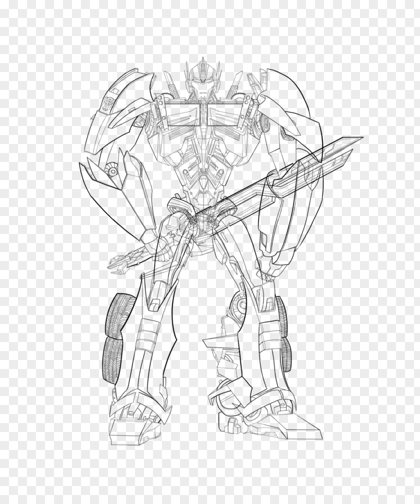 Transformers Optimus Prime Wheeljack Line Art Drawing Sketch PNG