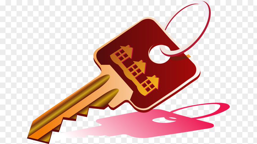 Vector Hand-painted Key Illustration PNG