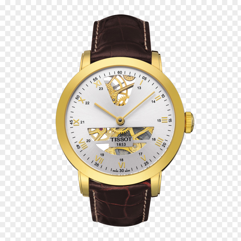 Yellow Strap Tissot T-Complication Squelette Skeleton Watch PRC 200 Chronograph PNG