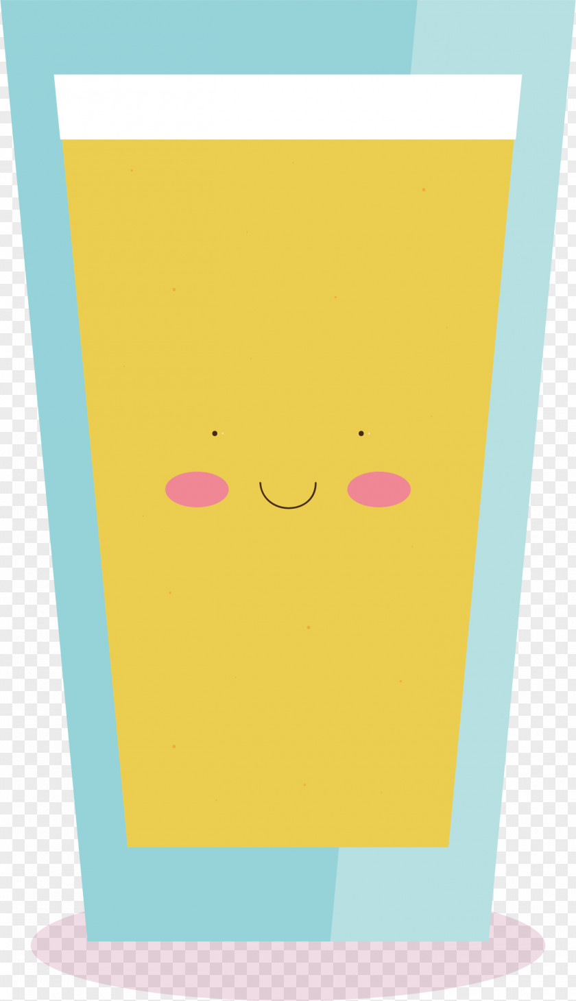 Cartoon Beer Drink Vector Paper Smiley Yellow Illustration PNG
