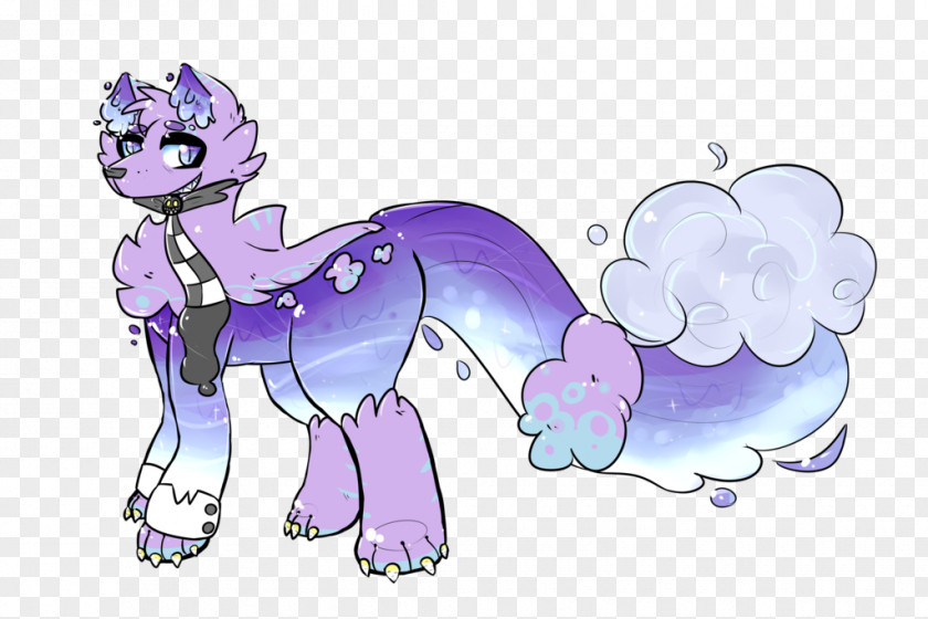 Water Drawing Pony Dog PNG