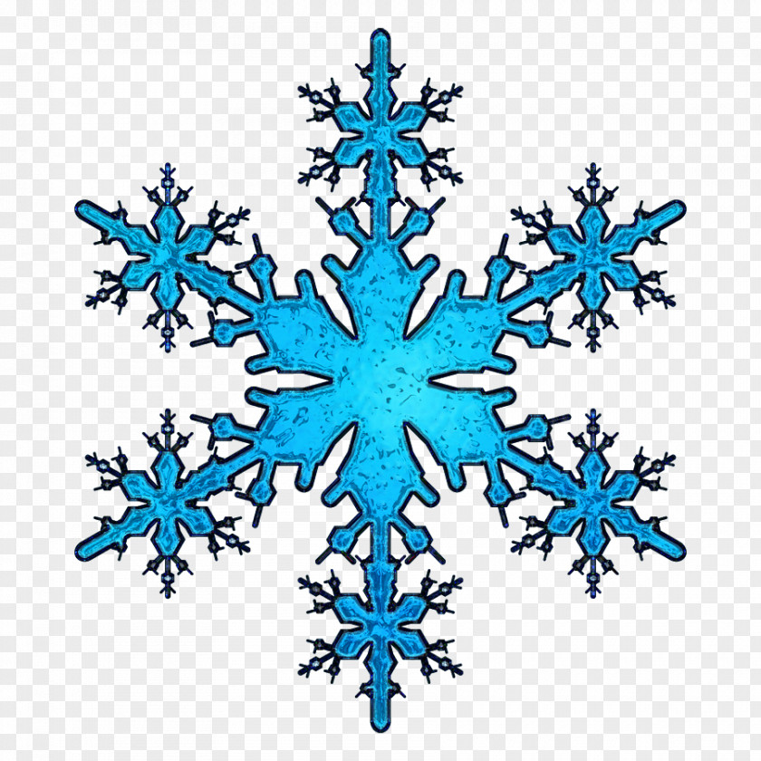 Blue Simple Snowflakes Icon Koch Snowflake Clip Art PNG