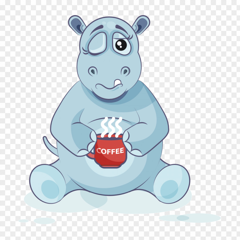 Hippo Cartoon Hippopotamus Rhinoceros Vector Graphics Stock Illustration Royalty-free PNG