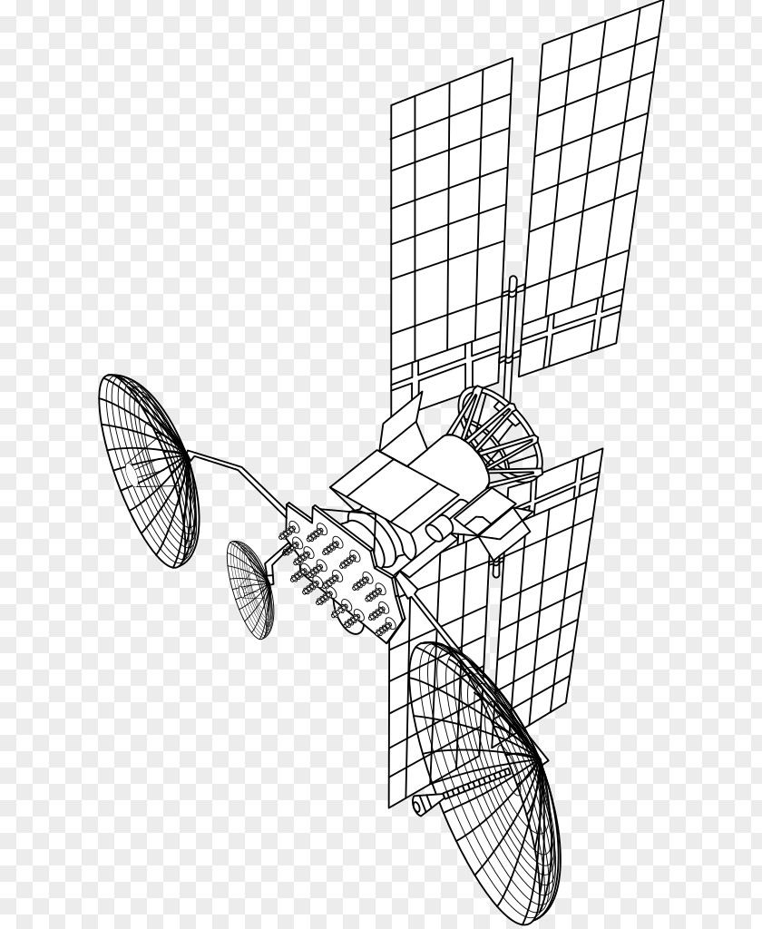 Satellite Vector Luch Tracking And Data Relay Spacecraft Bus PNG