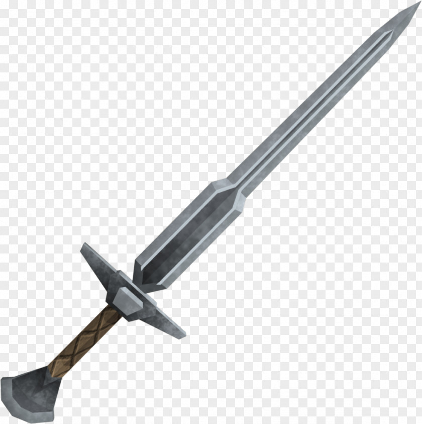 Steel Old School RuneScape Weapon Longsword PNG