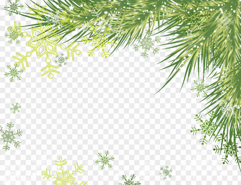 Winter Snowflake New Year Tree Clip Art PNG