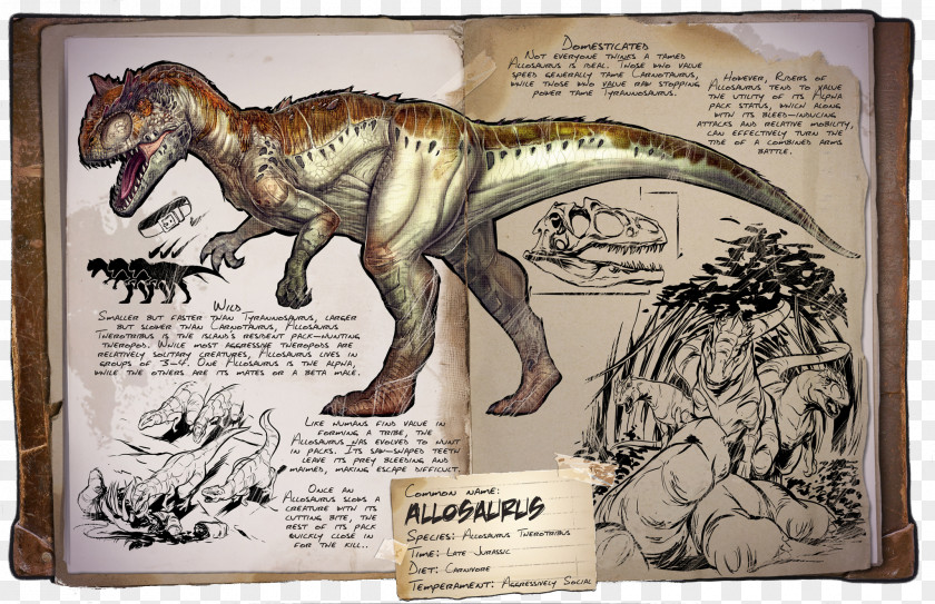 Creatures Allosaurus ARK: Primitive+ Carnotaurus Dilophosaurus Tyrannosaurus PNG