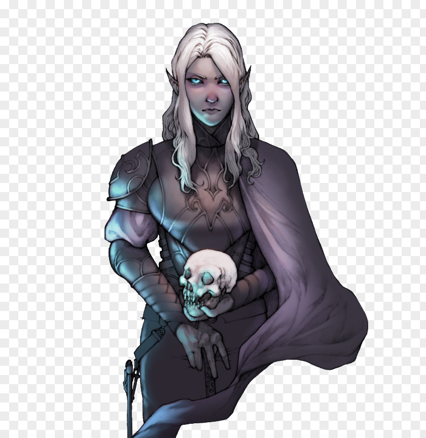Drow Dungeons & Dragons Concept Art Character PNG