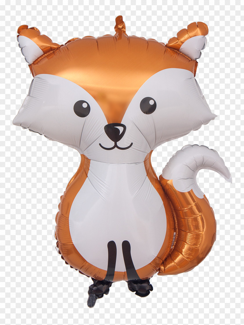 Fox Canidae Toy Balloon Gas Helium PNG